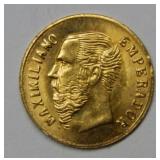 1865 Maxmillian 8KT Gold Token