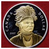 2007 Canada Silver $1 Colorized Commemorative