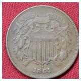1864 Two Cent Piece