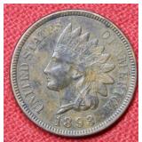 1893 Indian Head Cent - Brown