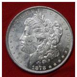 1878 8 Tail Feathers Morgan Silver Dollar Coin