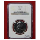 1963 Franklin Silver Half Dollar NGC PF67