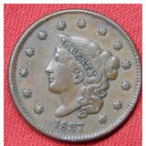 1837 Large Cent - Medium Letters