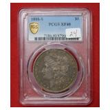 1888 S Morgan Silver Dollar PCGS XF40