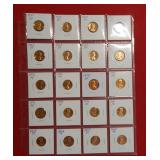(20) Proof Lincoln Cents - back to 1957