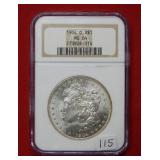 1904 O Morgan Silver Dollar 1oz NGC MS64