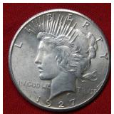 1927 Peace Silver Dollar