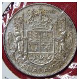 1952 Canada Silver 50 Cent Coin