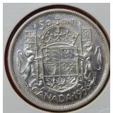 1956 Canada Silver 50 Cent Coin