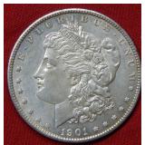 1901 S Morgan Silver Dollar Coin