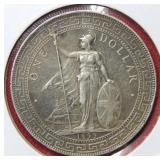 1899 Great Britain Silver One Dollar Coin***