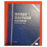 (34) Great Britain Sixpence Silver Coins with book