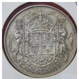 1951 Canada Silver 50 Cent Coin