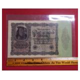 1922 50,000 Reichs Bank  Note - Large Size
