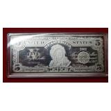 2002 Indian Chief $5 Silver Cert 1oz .999 Silver