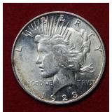 1923 D Peace Silver Dollar