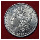 1882 O/O Morgan Silver Dollar Coin