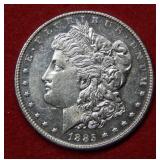 1885 Morgan Silver Dollar Coin