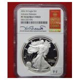2022 W Silver Eagle 1oz NGC PF70 Ultra Cameo