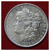 1878 Morgan Silver Dollar Coin - 8 Tail Feathers