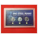 1943 Steel Cent PD&S