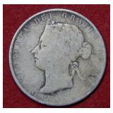 1870 Canada Victoria Silver Half Dollar Coin