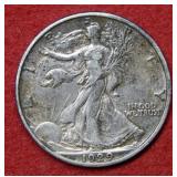 1929 S Walking Liberty Silver Half Dollar