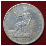 1875 CC Silver Trade Dollar Coin