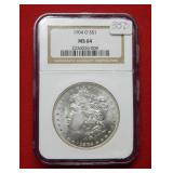 1904 O Morgan Silver Dollar Coin NGC MS64