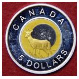 2011 Canada $5 Silver Strike Coin - Deer
