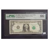 1988 A $1 Federal Reserve Note FR#1915K PMG66 EPQ