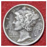 1919 S Mercury Silver Dime