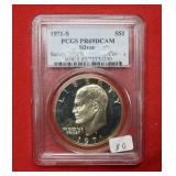1971 S Ike Silver $1 PCGS PR69 DCAM