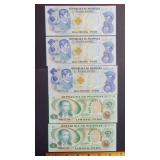 (6) Crisp Pilipinas Piso Notes - some sequential