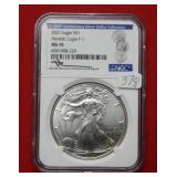 2021 Silver Eagle 1oz Type I NGC MS70