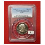 1981 S Susan B Anthony $1 PCGS PR66 DCAM Type II
