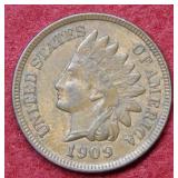 1909 Indian Head Cent Coin
