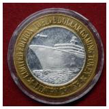 .999 Fine Silver Vegas $12 Token - Luxury Cruise