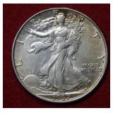 1937 Walking Liberty Silver Half Dollar Coin