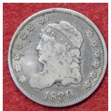 1830 Bust Half Dime