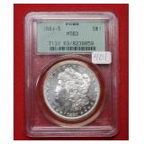 1881 S Morgan Silver Dollar PCGS MS63