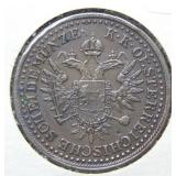 1851 Austria 3 Kreuzer Coin