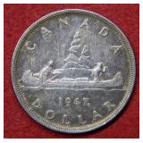 1947 Canada $1 Silver Coin