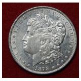 1878 7/8 Tail Feathers Morgan Silver Dollar Coin