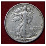 1935 D Walking Liberty Silver Half Dollar Coin