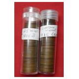 1915 P&D Partial Rolls of Lincoln Wheat Cents