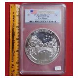 2011 Chickasaw 5oz Silver Quarter PCGS MS69DMPL