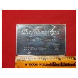 1oz .999 Silver Card - Size of a Business Card