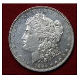 1884 Morgan Silver Dollar Coin