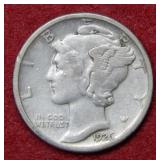 1926 D Mercury Silver Dime
